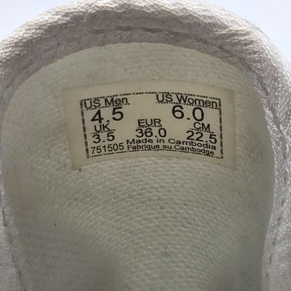 Vans Authentic Womens Size 6 White Platform Shoes Casual Walking Skateboarding - Picture 7 of 13